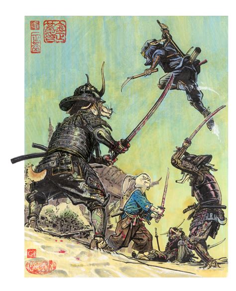 Usagi Yojimbo Battle Art By Kim Jung Gi Us — Geektyrant