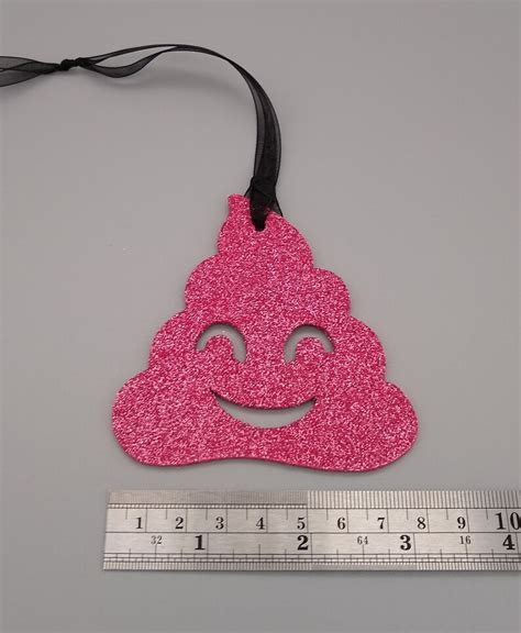 Pink Emoji Poo Decoration Sparkle Emoji Decor Glitter Etsy
