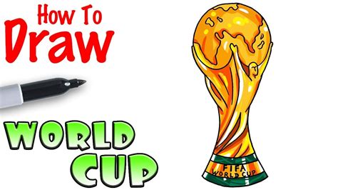 How To Draw The Worldcup Trophy Youtube