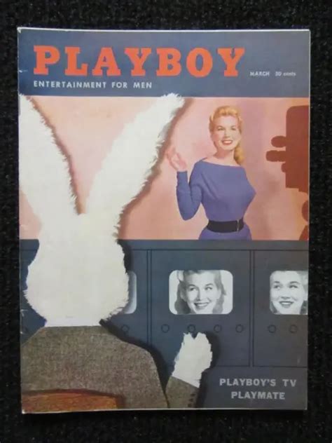 Vintage Playboy Magazine March High Grade Very Nice Book See