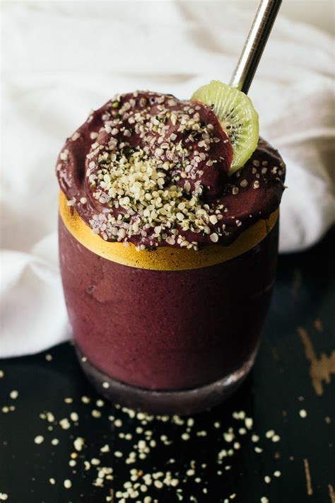 Acai And Hemp Seeds A Protein Smoothie Without Powder Tambor® A