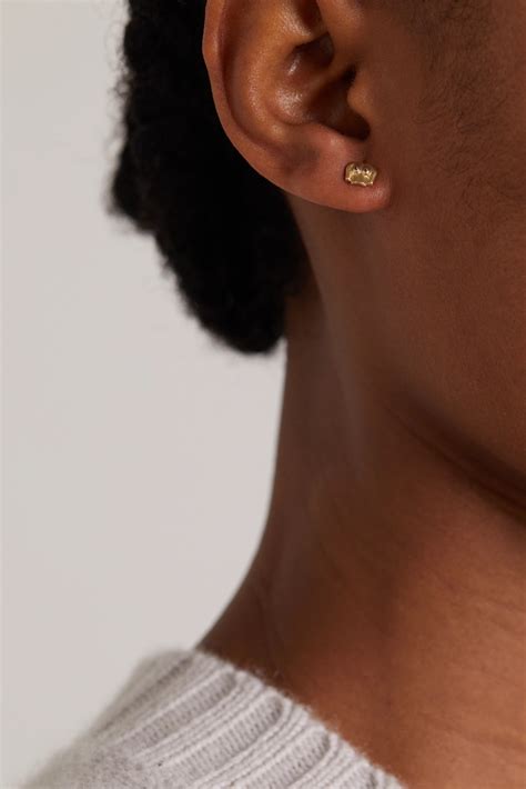 Anissa Kermiche Rubies Boobies Gold Plated Ruby Single Earring Net A