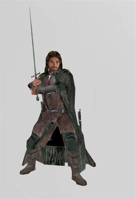 Aragorn From The Lord Of The Rings D Model By BagginsSkywalkerPotterJones