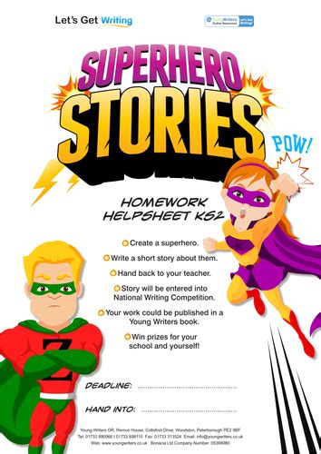 Ks2 Superhero Stories Writing Pack Teaching Resources