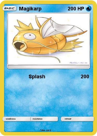 Pokémon Magikarp 1797 1797 Splash My Pokemon Card