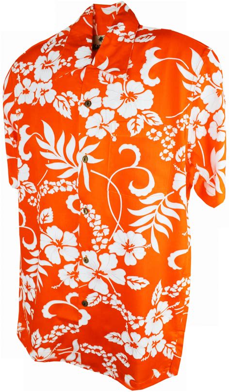 Hawaiian Shirt Waikiki Orange