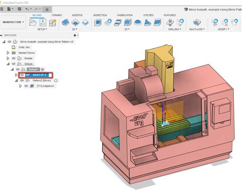 fusion 360でツールパスを使用してシミュレーションするために、マシンライブラリからマシンをロードできません。