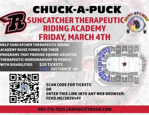 Chuck A Puck For Suncatcher Rapid City Rush 4 March 2022