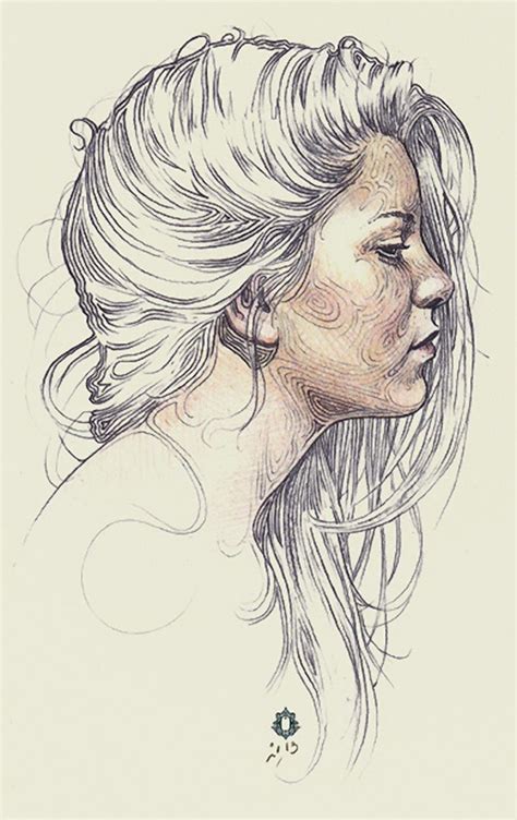 Side Profile Face Woman Sketch At Explore
