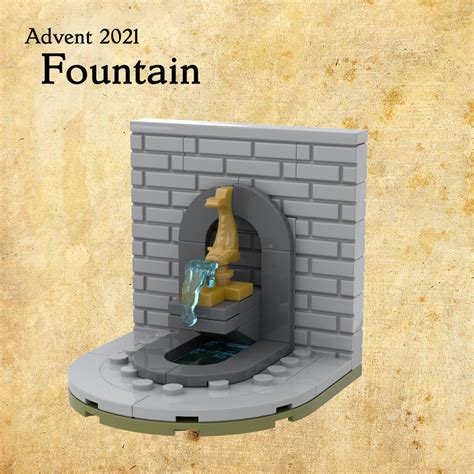 Lego Moc Fountain By Peterkeith Rebrickable Build With Lego