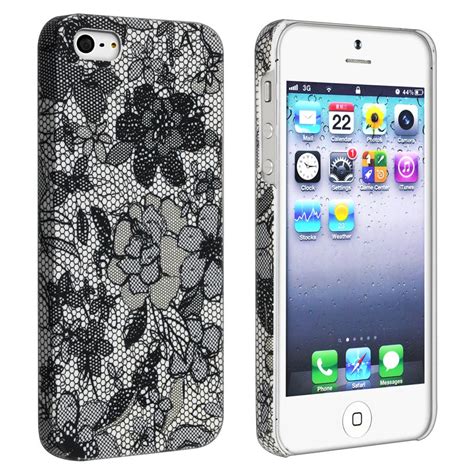 Shop Insten Flower Rear Style 49 Rubber Coated Phone Case For Apple