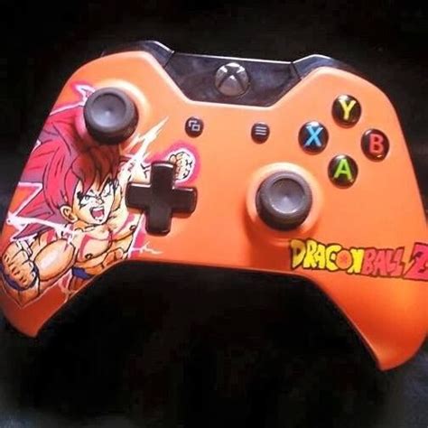 Fish, fly, eat, train, and battle your way through the dragon ball z sagas, making friends and building relationships with a massive cast of dragon ball characters. Super Saiyan God Goku Custom Xbox One Controller | Custom ...