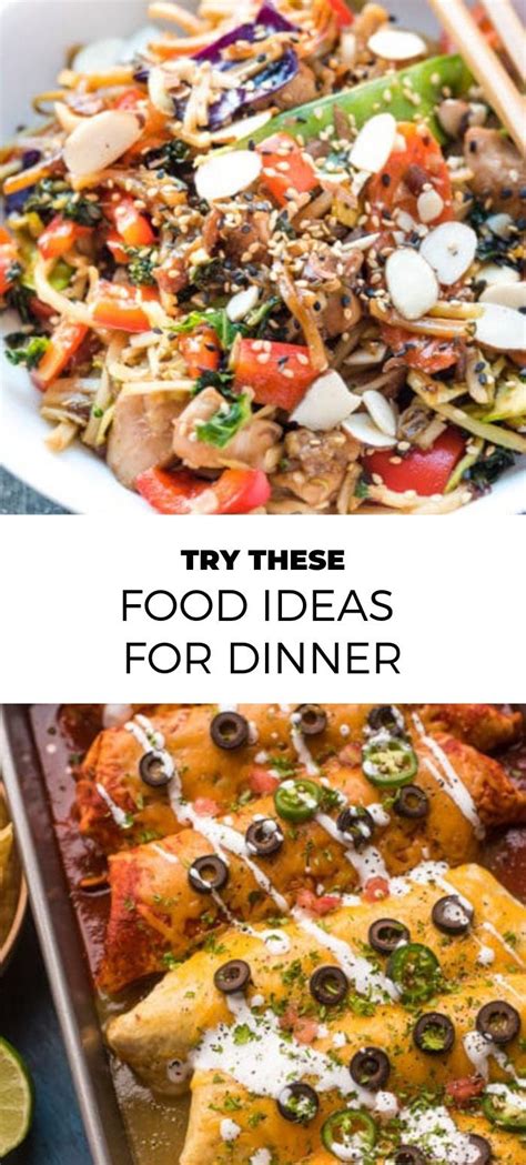 These tasty food ideas for dinner are not only healthy but ...