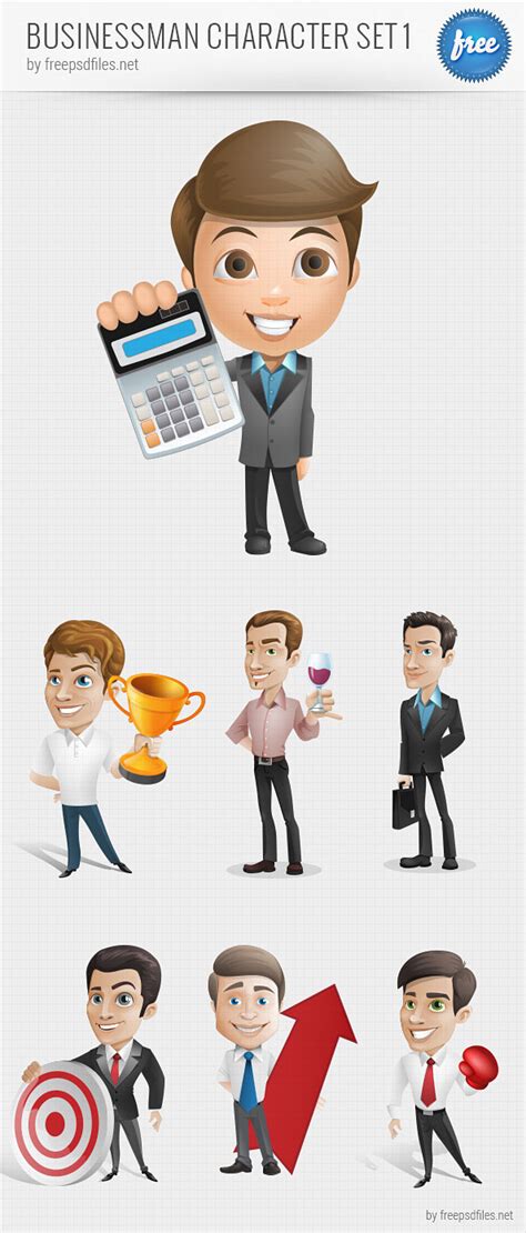 Young Businessman Vector Character Vector Characters Add