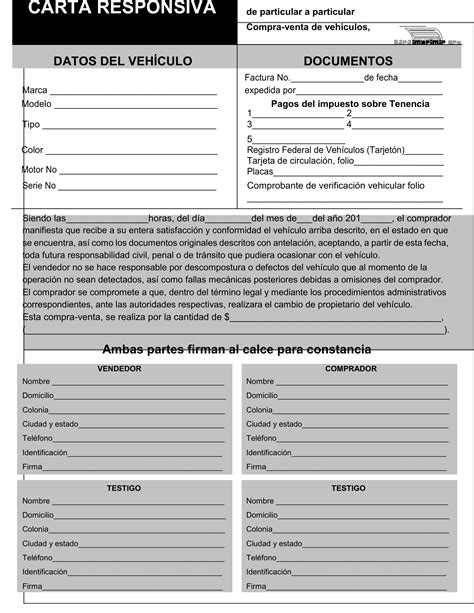 Carta Responsiva Formatos Y Ejemplos Word Para Imprimir Carta Responsiva Ejemplo De Carta Porn