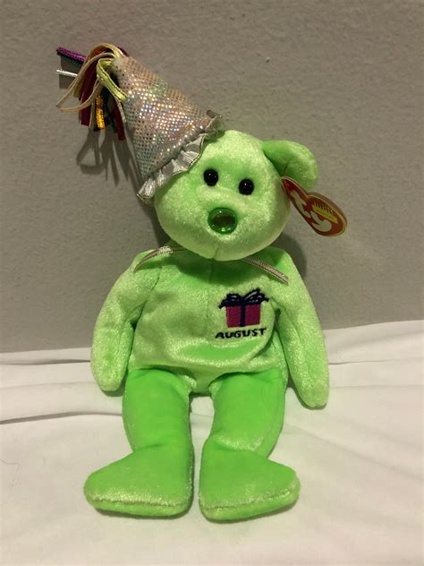 Ty Beanie Babies Choice Of Birthday Bears With Party Hats Etsy