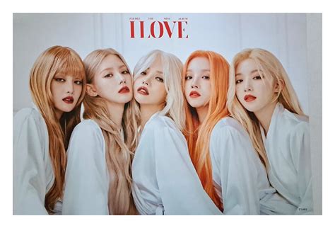Gi Dle 5th Mini Album I Love Official Poster Photo Concept Born