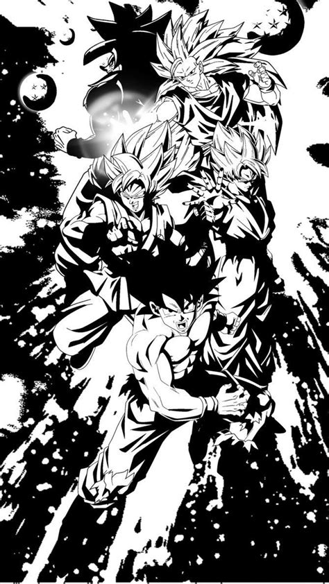 Dragon Ball Z Hd Mobile Black And White Wallpapers Wallpaper Cave