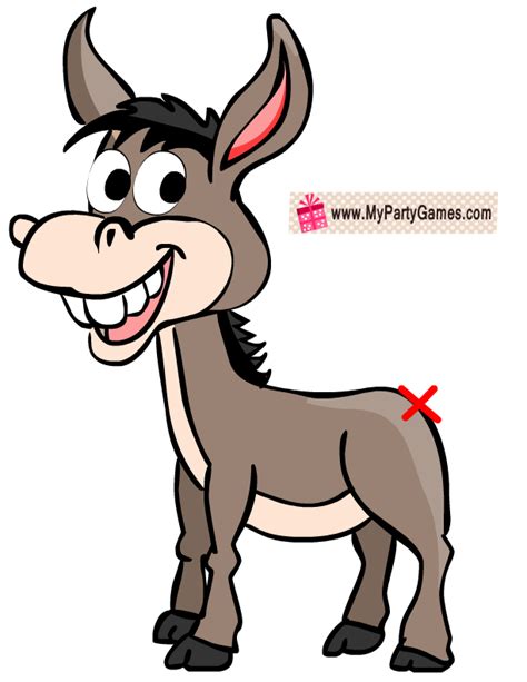 Sticker Sheets Childrens Kids Party Games Pin The Tail On The Donkey