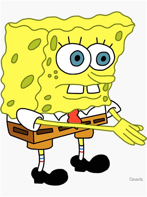 Spongebob Meme Shocked Sticker For Sale By Omeris Redbubble