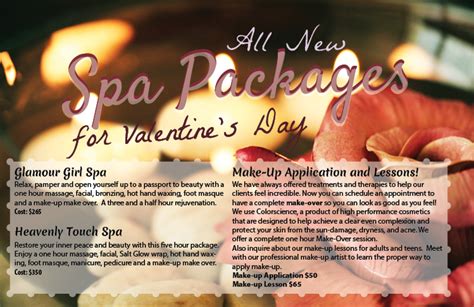 new spa packages to experience and enjoy a true valentine s day make it special for yourself