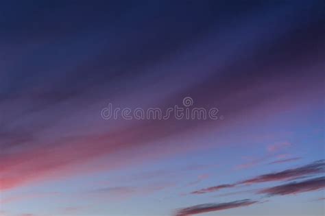 Beautiful Purple Sunset On The Sky Background Stock Image Image Of