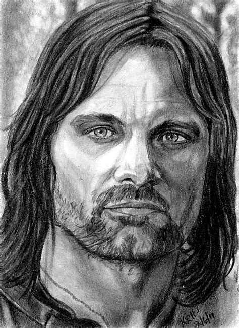 Aragorn Sketch Card 2011 By Khinson On Deviantart Aragorn Cards The