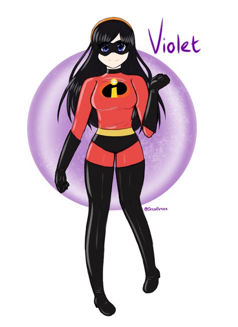 Violet Parr The Incredibles By Orcaartzz On Deviantart
