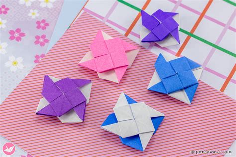 2 Sided Origami Pinwheel Tutorial Paper Kawaii