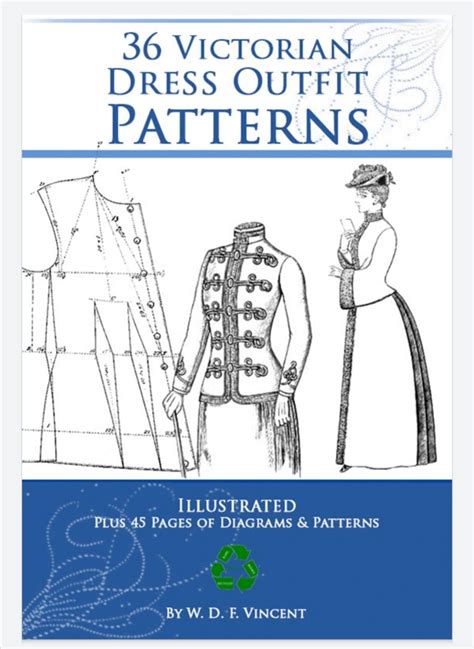 36 Victorian Dress Patterns Pdf Format Sew Sewing Garment Pattern Vest Pattern Pattern