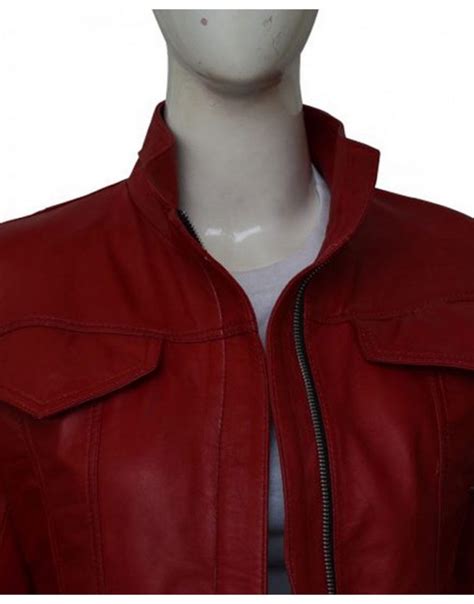Once Upon A Time Season 6 Emma Swan Red Leather Jacket Ujackets