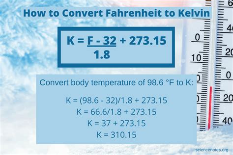 How To Convert Fahrenheit To Kelvin Formula And Examples