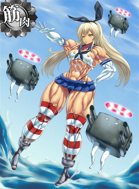 Rule 34 Abs Breasts Extreme Muscles Female Halo Highres Impossible Clothes Kantai Collection