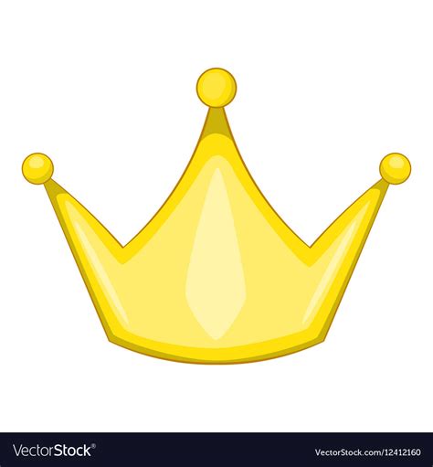 Crown Icon Cartoon Style Royalty Free Vector Image