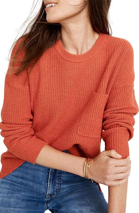 Madewell Thompson Pocket Pullover Sweater Regular And Plus Size Nordstrom