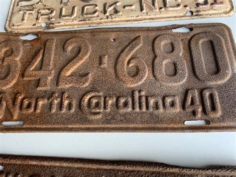 Collection of NC License Plates - All Sold Together as One Lot