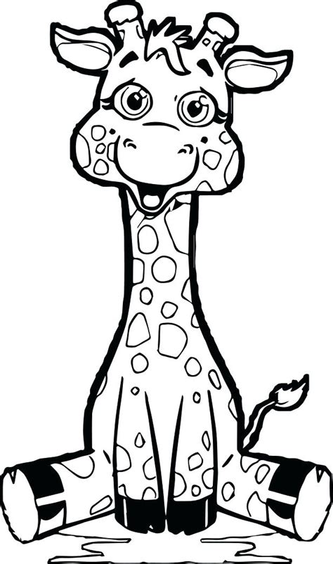 Cute Baby Giraffe Coloring Pages Coloring Pages