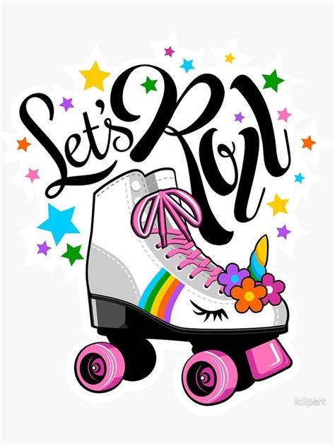 Lets Roll Roller Skate Unicorn T For Girls Birthday Party