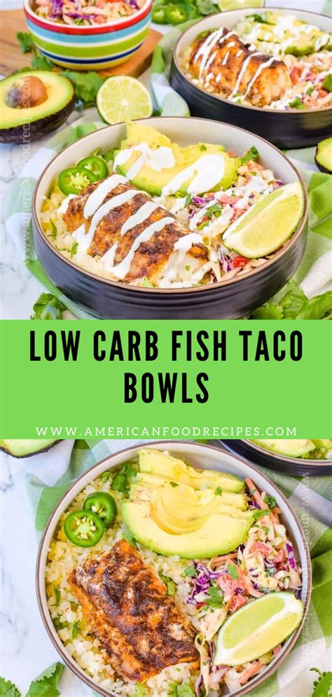 Low Carb Fish Taco Bowls