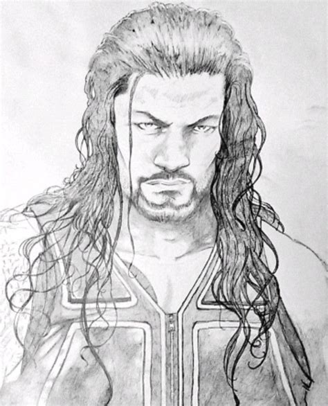Pin By Patricia Ross On The Guy Roman Reigns Roman Reigns Drawing