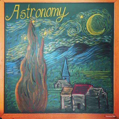 Astronomy Main Lesson Chalkboard Drawing ~ 6th Grade ~ Waldorfsteiner
