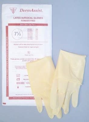 Dermassist Latex Powdered Sterile Surgical Gloves MedWest Medical