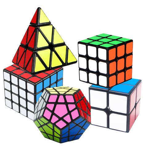 Coolzon Speed Cube Set Rubix Cube Set Magic Cube 2x2 3x3 4x4 Pyraminx
