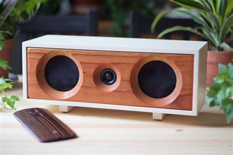 Wood Speaker System Wireless Bluetooth Speaker From Reclaimed Wood