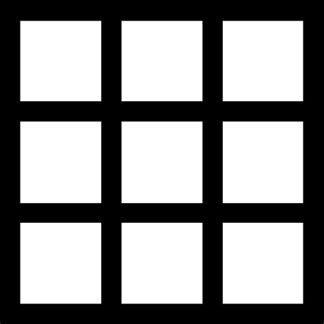 Button Interface Squares Nine Square Grid Table Icon