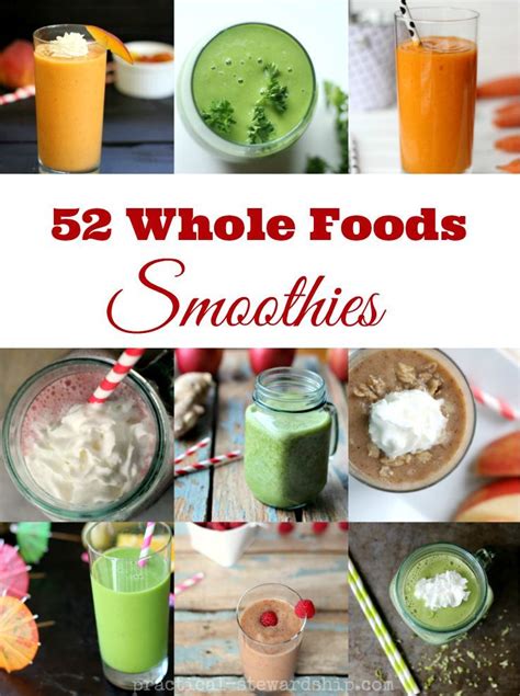 I used frozen strawberries and bananas bag from aldi but you can choose fresh fruit if you wish. 52 Different Whole Foods Smoothie Recipes - Practical ...