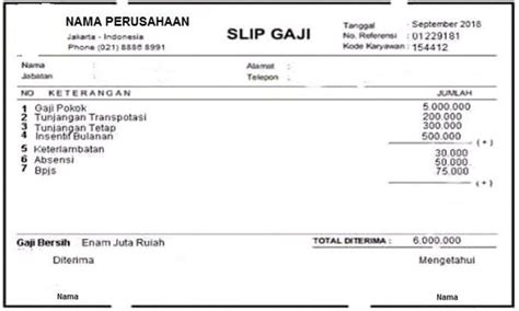 Cara membuat slip gaji otomatis di excel. Contoh Slip Gaji Karyawan dan Komponen Penting Dalamnya