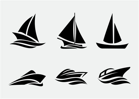 Ship And Boats Icons Set 2276855 Vector Art At Vecteezy