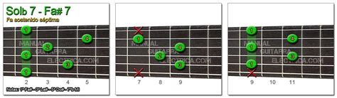 Acorde Fa Sostenido Séptima F7 Manual Guitarra Eléctrica