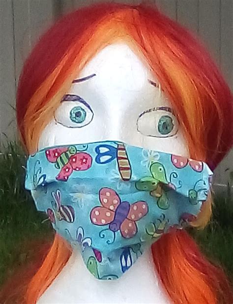 Bugs And Butterlies Face Mask For People In A World Gone Crazy Etsy